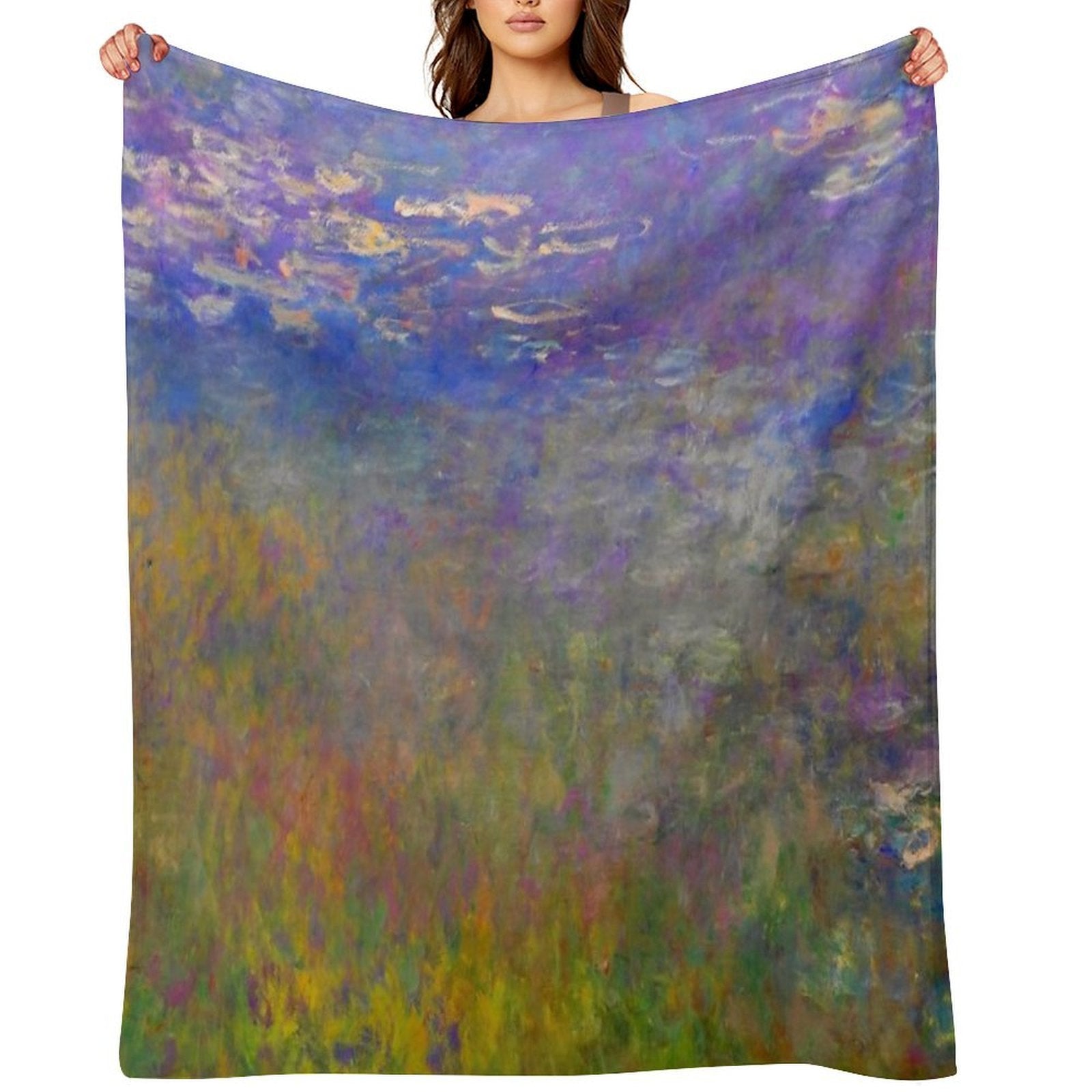 Water Lilies Claude Monet Fine Art Quick-dry Throw Blanket