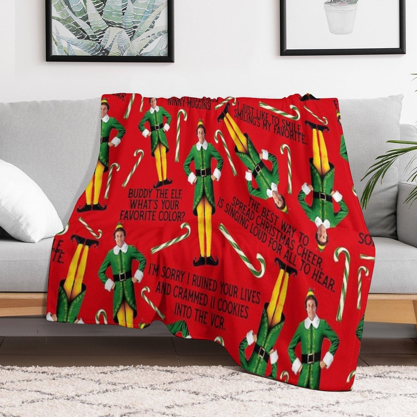 Buddy The Elf Print Gift-ready Throw Blanket