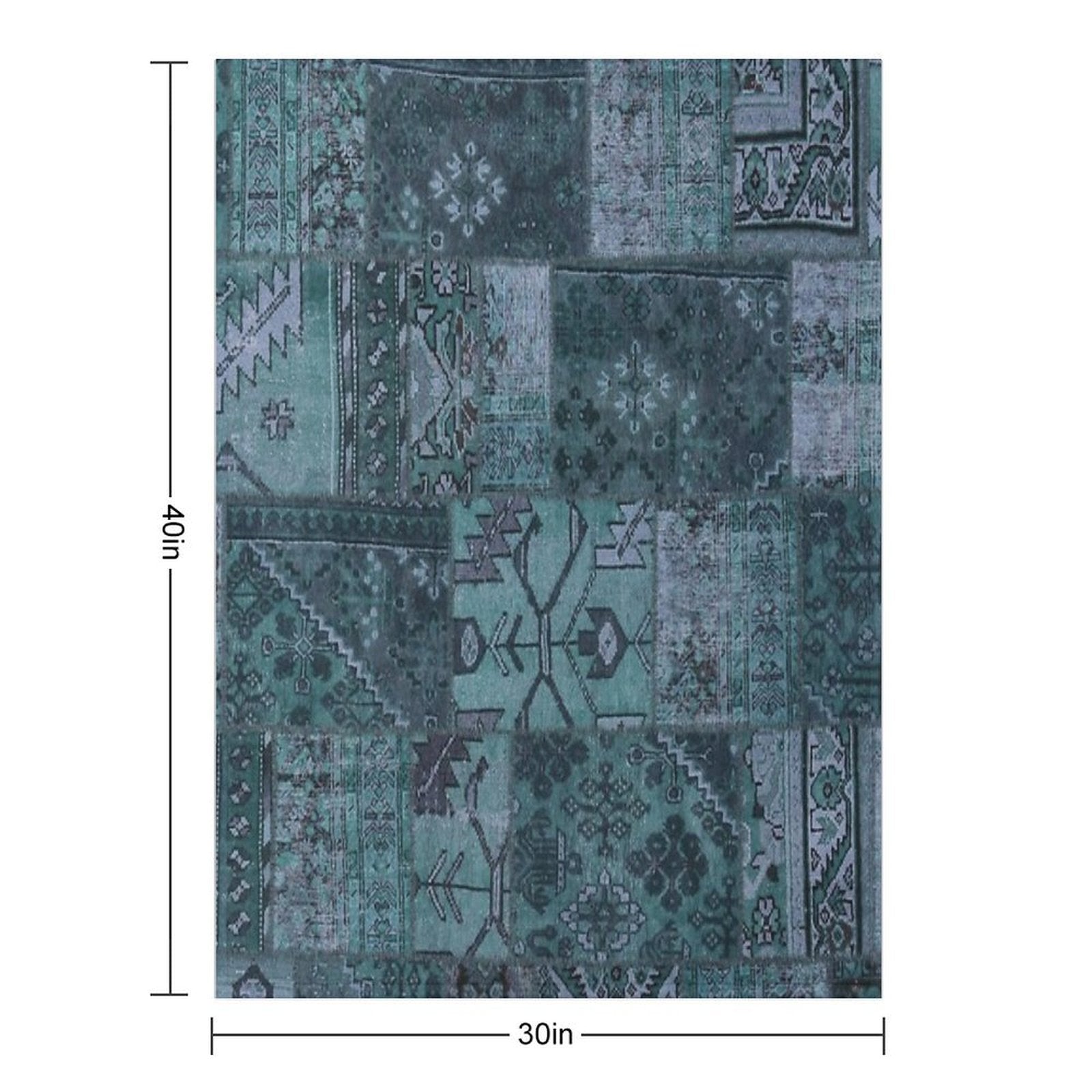 Persian Vintage Vintage Patchwork Woven Eco-conscious Throw Blanket