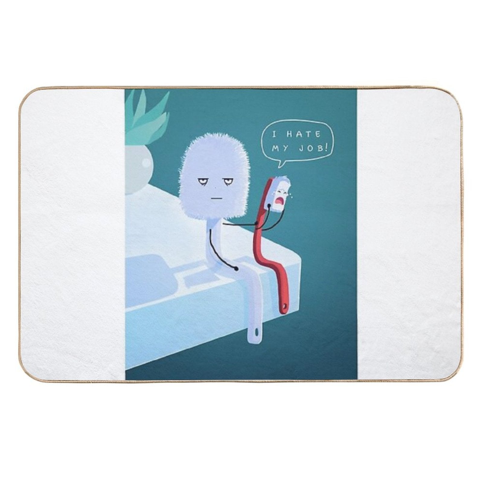 I Hate My Job  Versatile Bath Mat