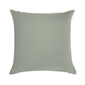 Desert Sage Grey Green Solid Color Soft Reinforced Edging Throw Pillow