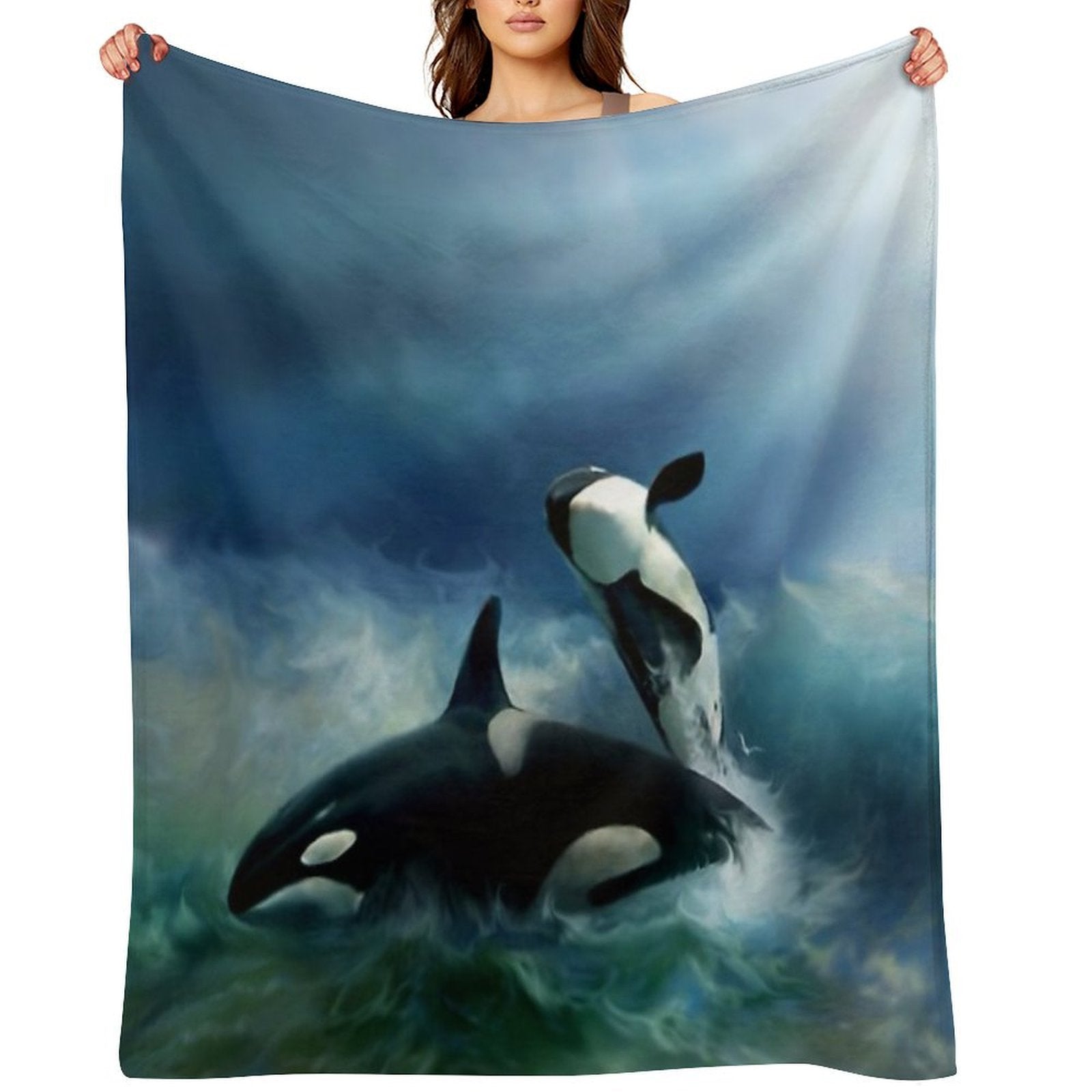 Orca Compact Throw Blanket