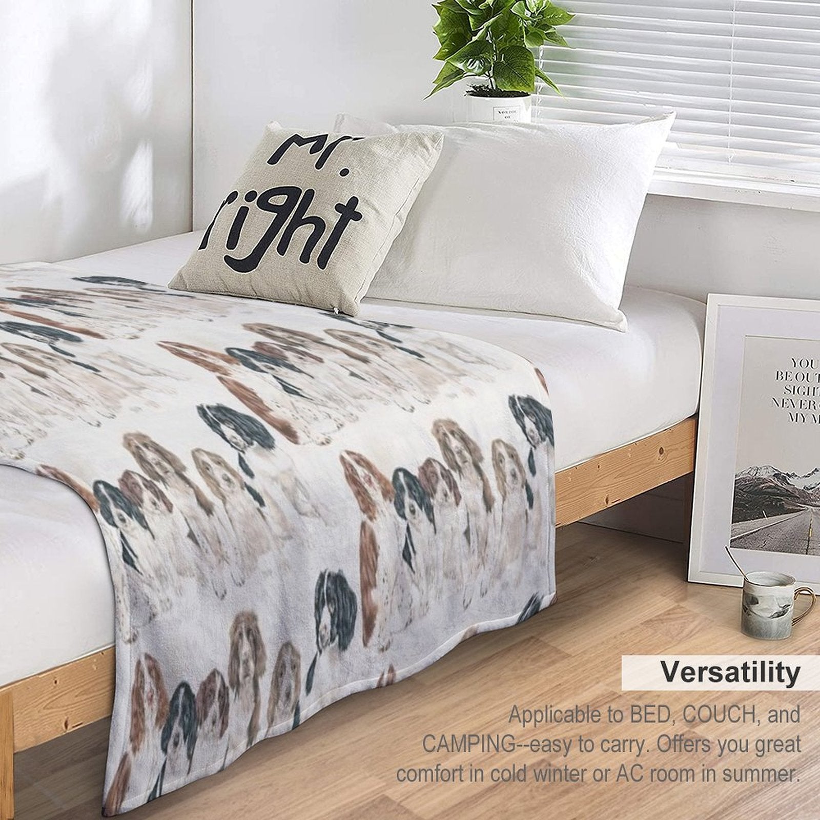 English Springer Spaniel Puppies All-season Throw Blanket