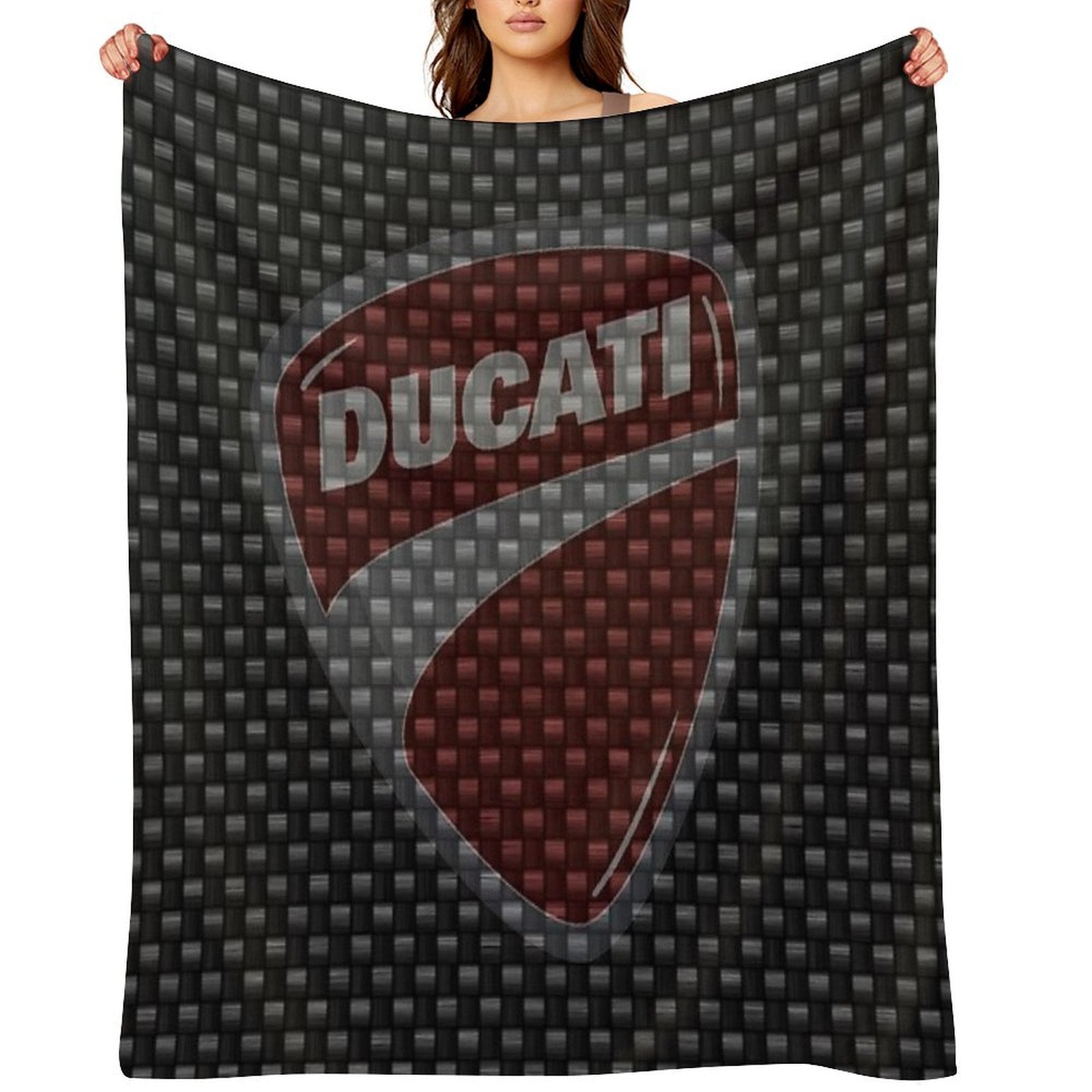 Ducati Corse Motorcycle Velvety-soft Throw Blanket