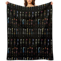 Kingdom Hearts - Keyblades Travel-friendly Throw Blanket