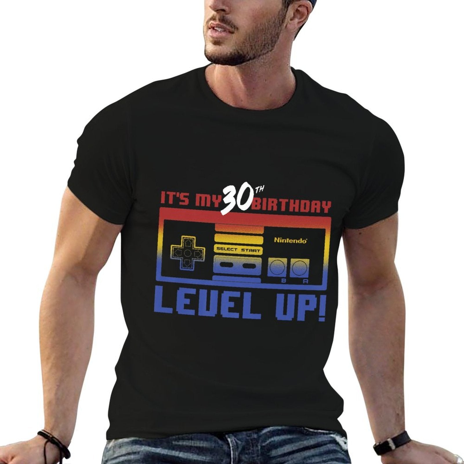 Nintendo It's My 30th Birthday Level Up! SNES Controller Premium  Lightweight T-Shirt