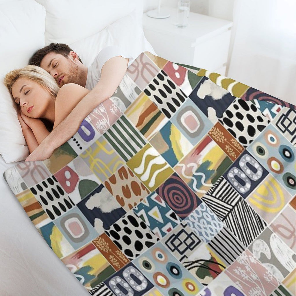 AFRICA, - Colorful Patches Quick-dry Throw Blanket