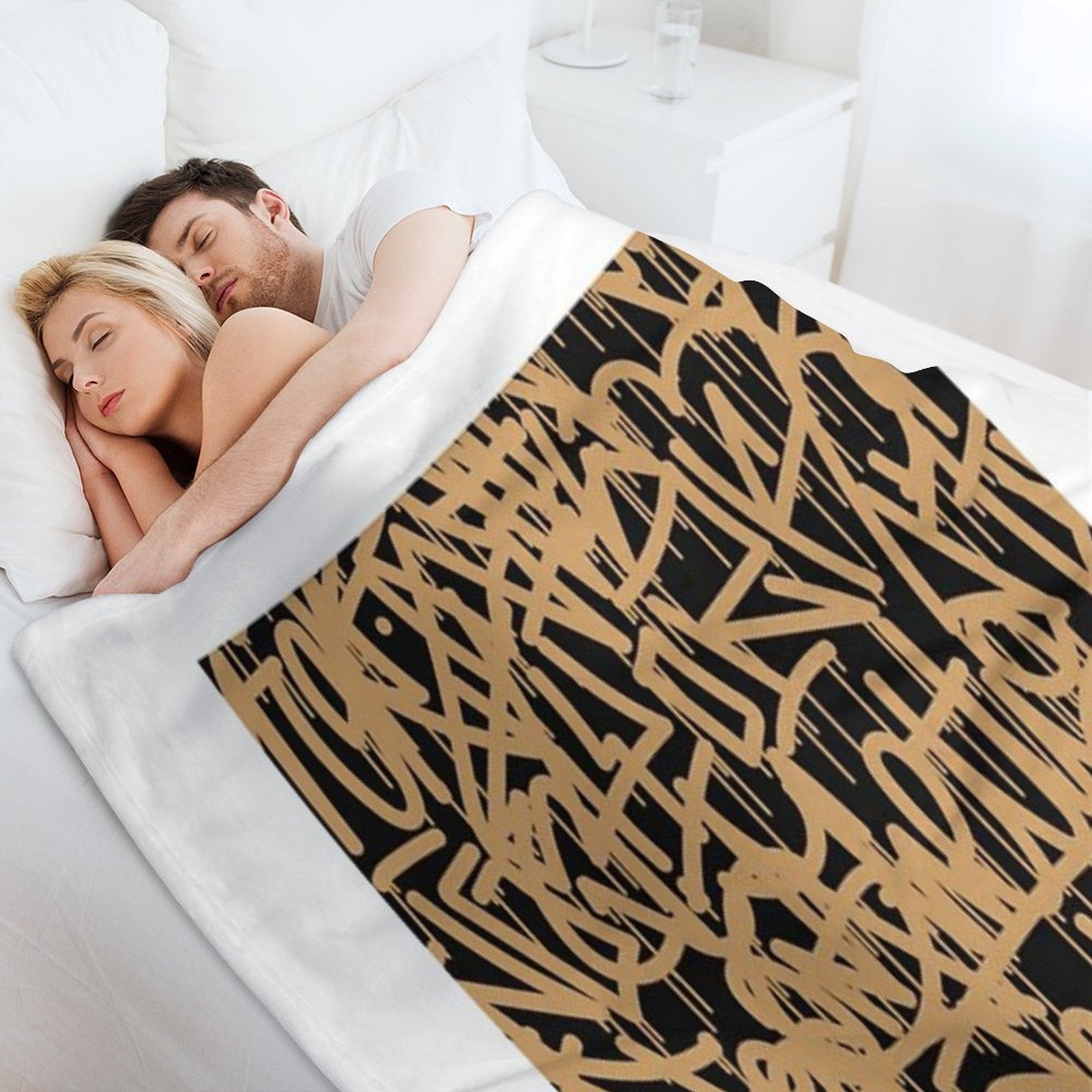 Graffiti Smudges And Drops Eco-conscious Throw Blanket