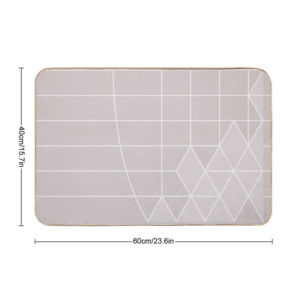 Ice Pink  Easy Maintenance Bath Mat