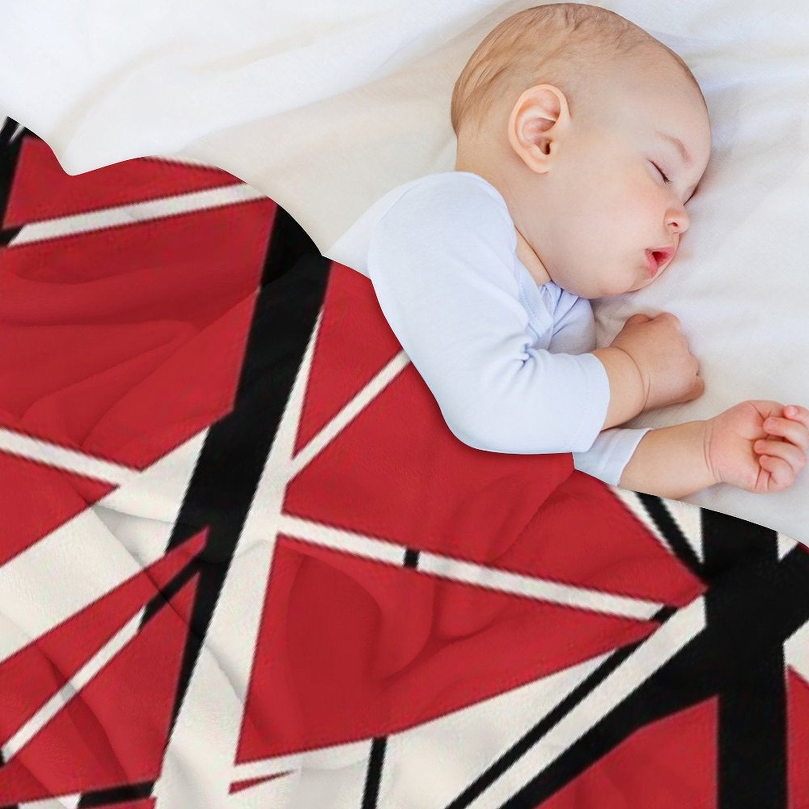 EVH Authentic Stripes Design (red) Multi-functional Throw Blanket
