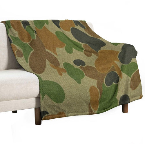 Auscam - Australian Army Camo Sustainable Throw Blanket