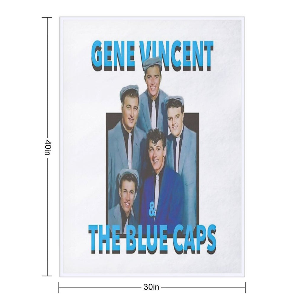 Gene Viincent And The Blue Caps Sustainable Throw Blanket
