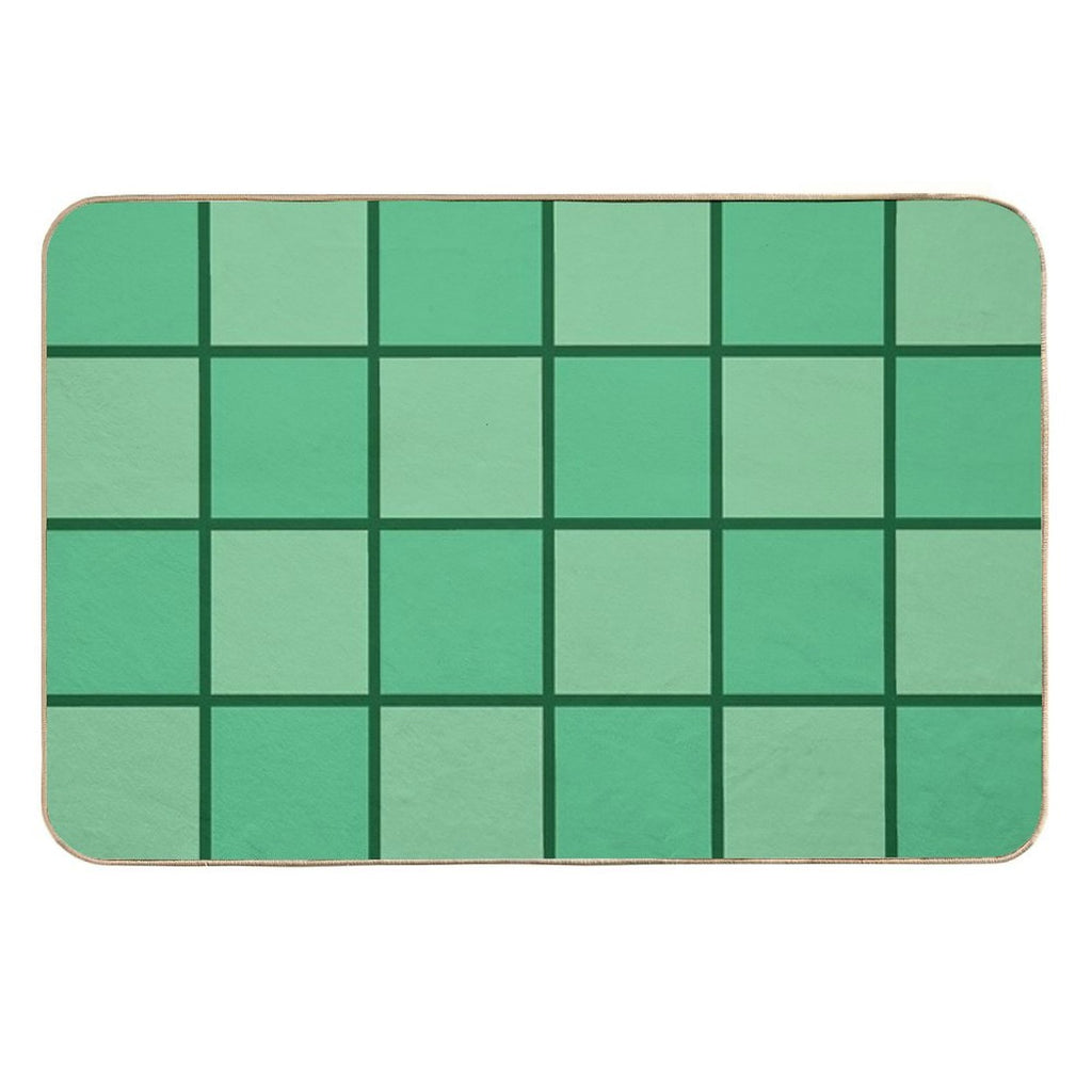 Seaside Window Art - Seaside Green Tones - Home Decor & Personal Style  Stain-Proof Bath Mat