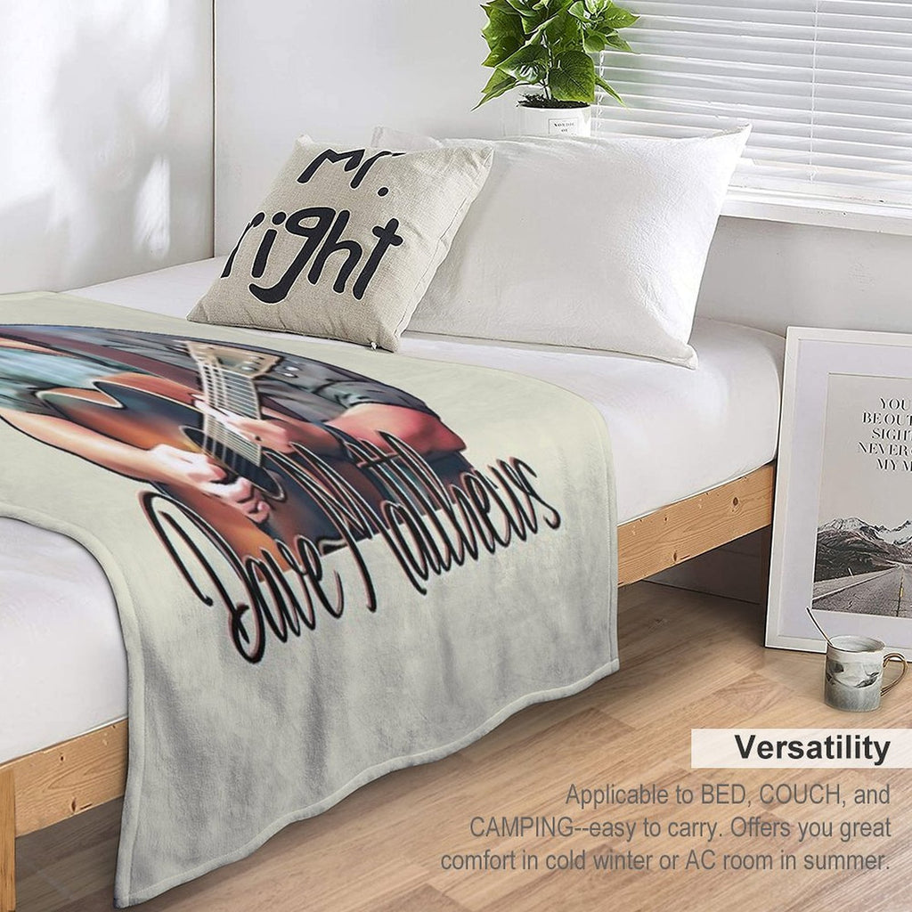 Dave Matthews With Guitar (Cartoon) Durable Throw Blanket
