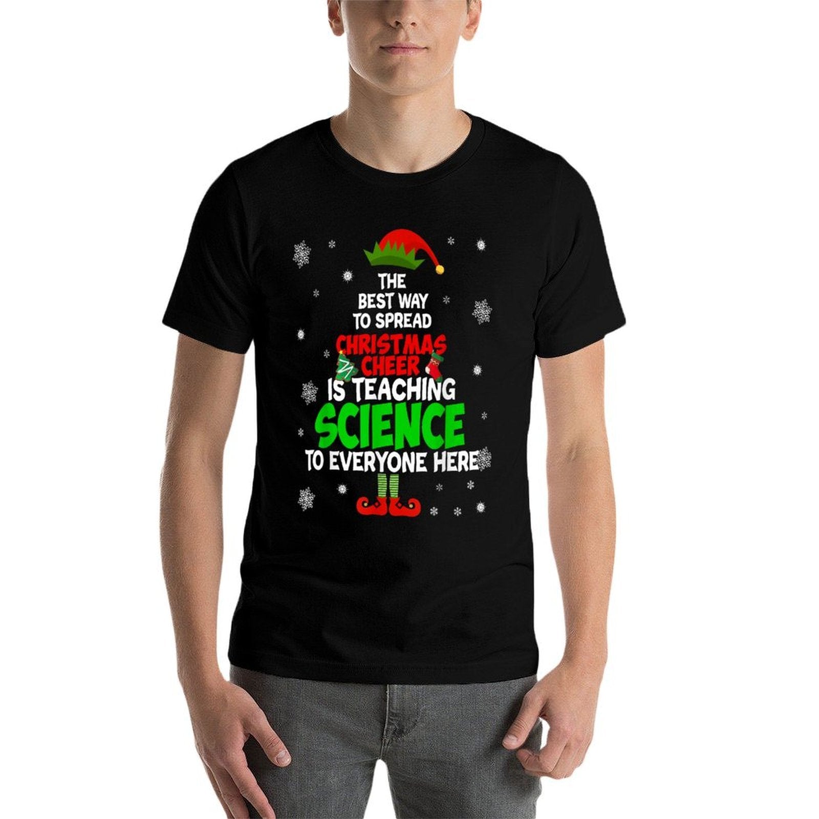The Best Way To Spread Christmas Cheer Is Teaching Science  Trendy Pattern T-Shirt