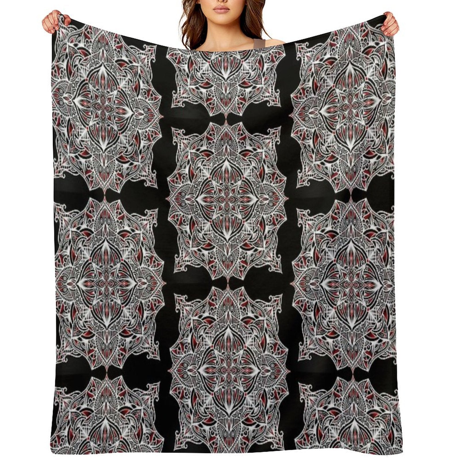 Mandala 2 Easy Care Throw Blanket