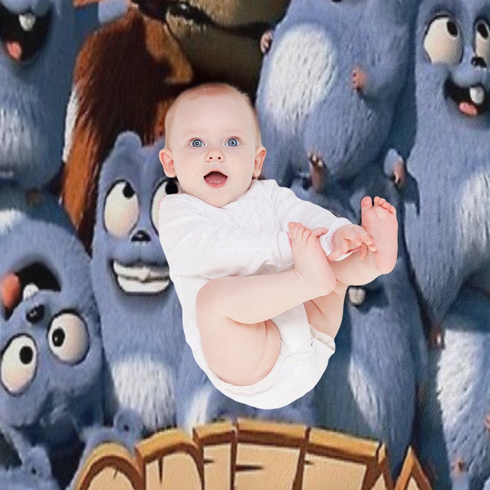 Grizzy And The Lemmings Shrink-resistant Throw Blanket