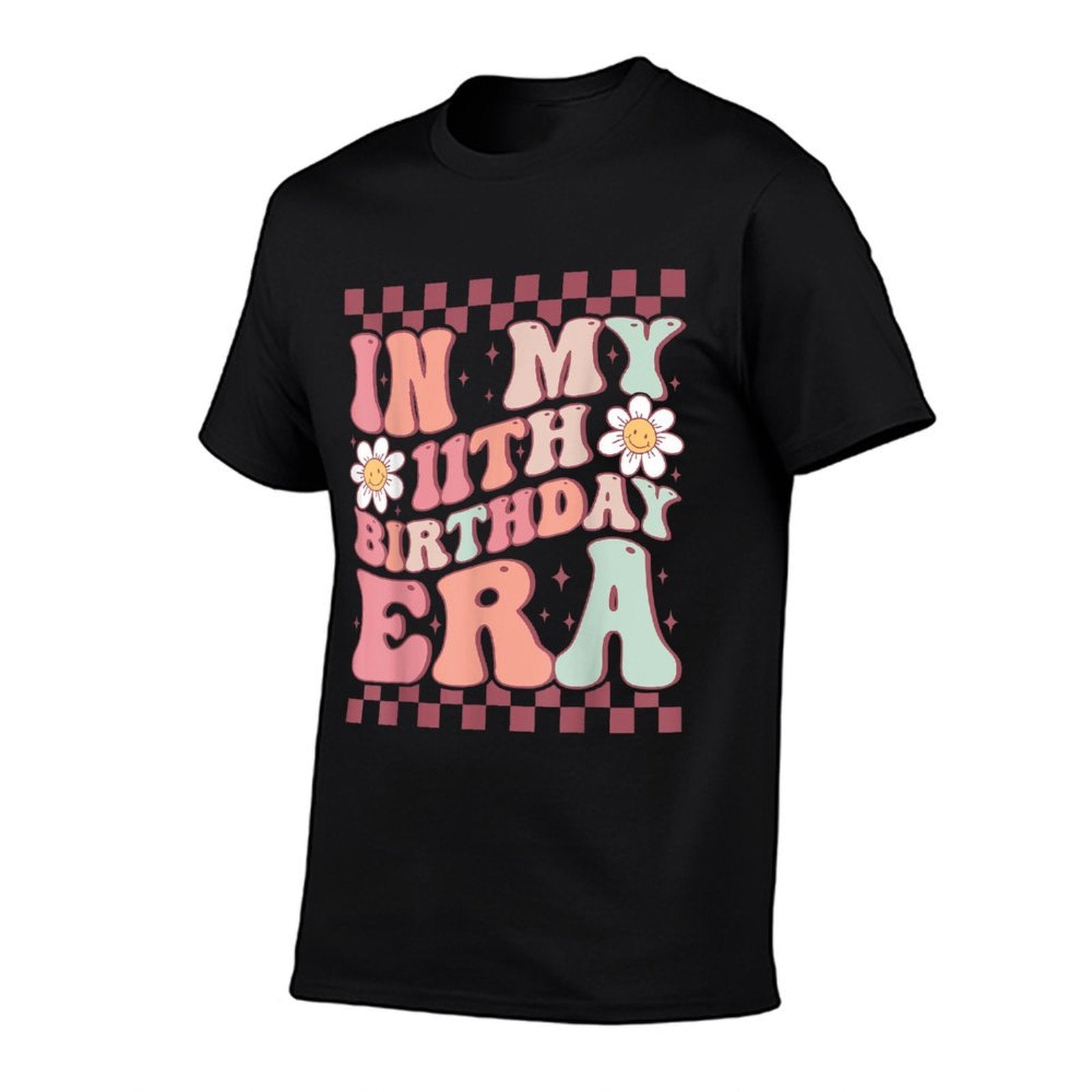 In My 11th Birthday Era Cute Groovy 11th Birthday Party  Polyester Blend T-Shirt
