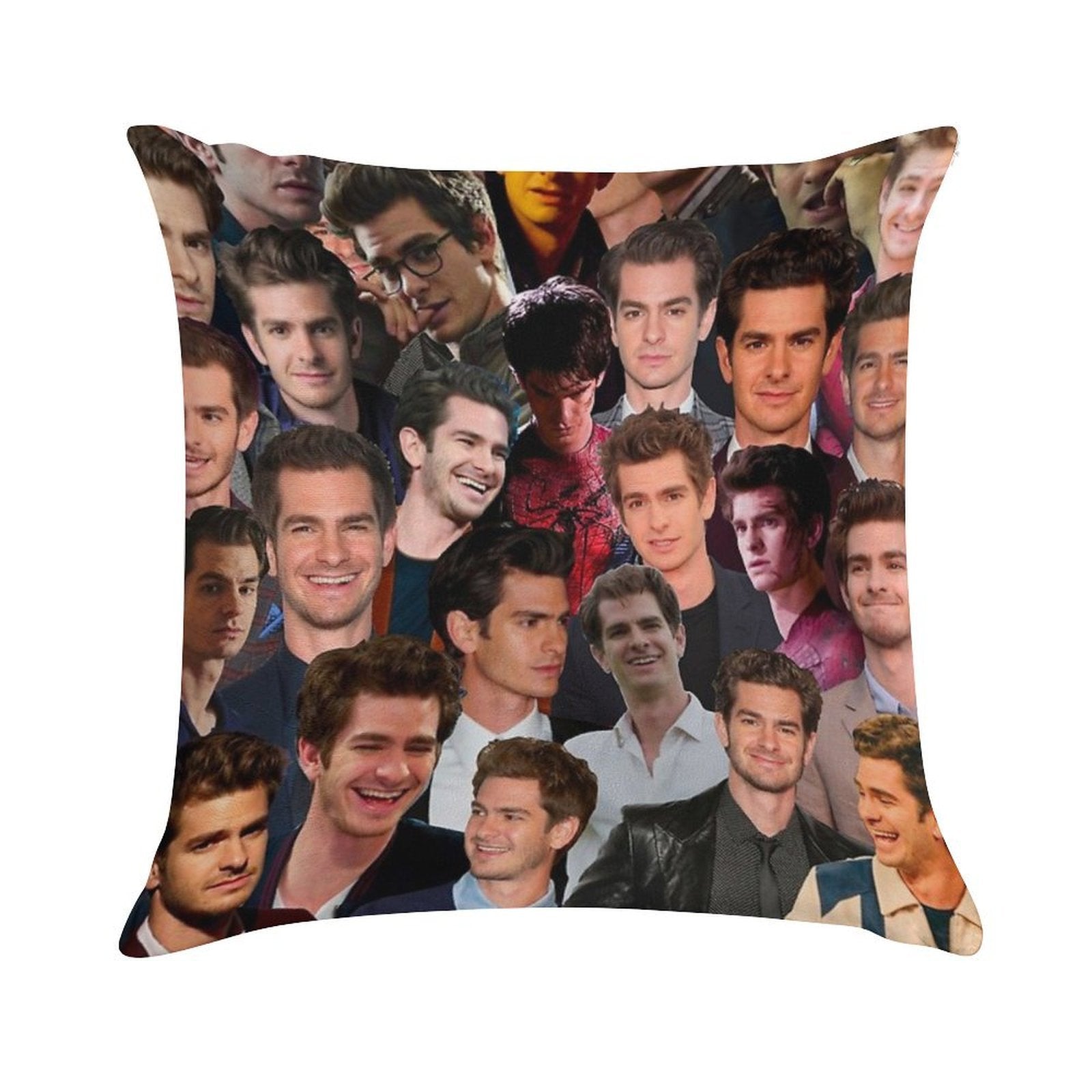 Andrew Garfield Photo Collage Soft Bedroom Essential Throw Pillow