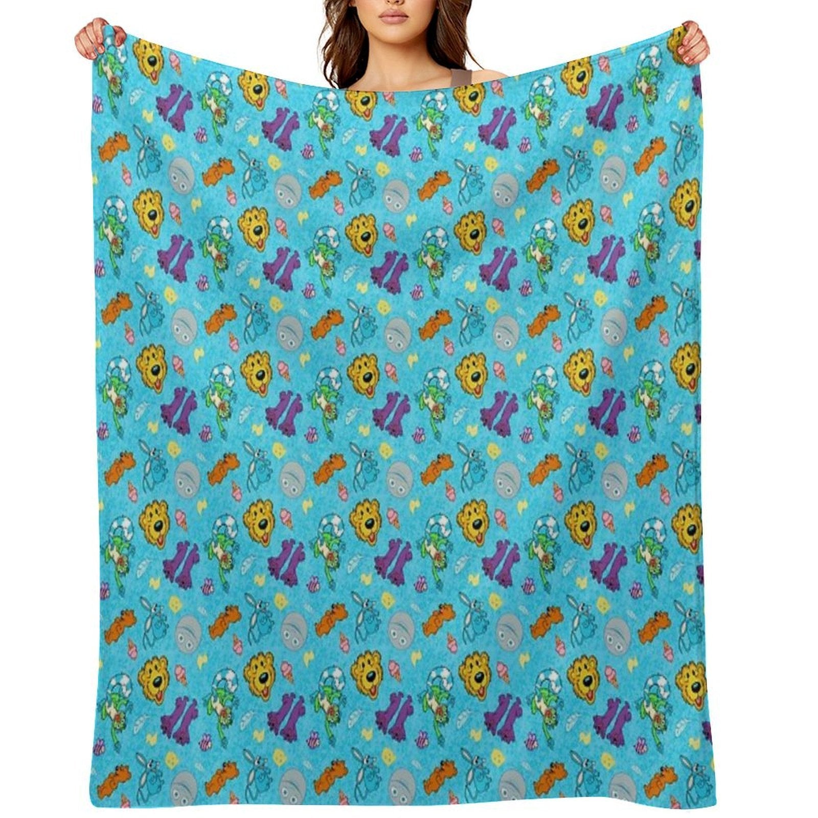 Bear Big House Easy Care Throw Blanket
