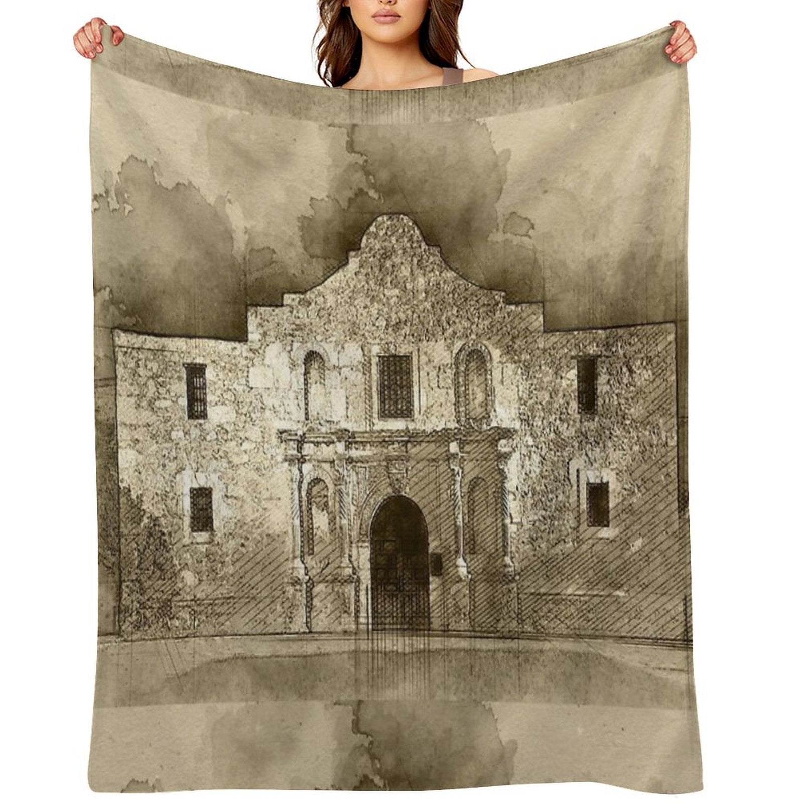 The Alamo Travel-friendly Throw Blanket