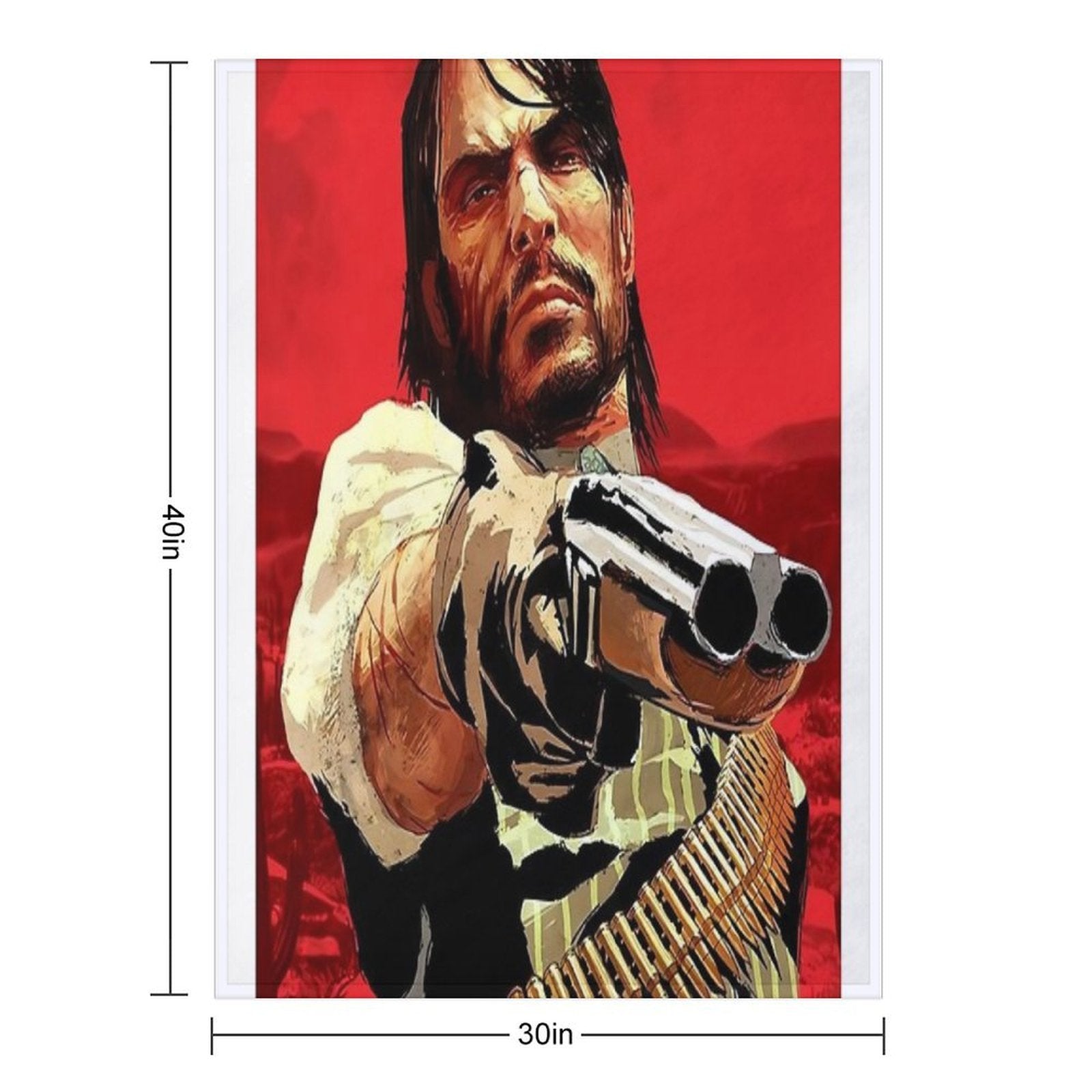 Doble Barrel  Art Works of Rdr 1 And 2 Online Game Eco-conscious Throw Blanket