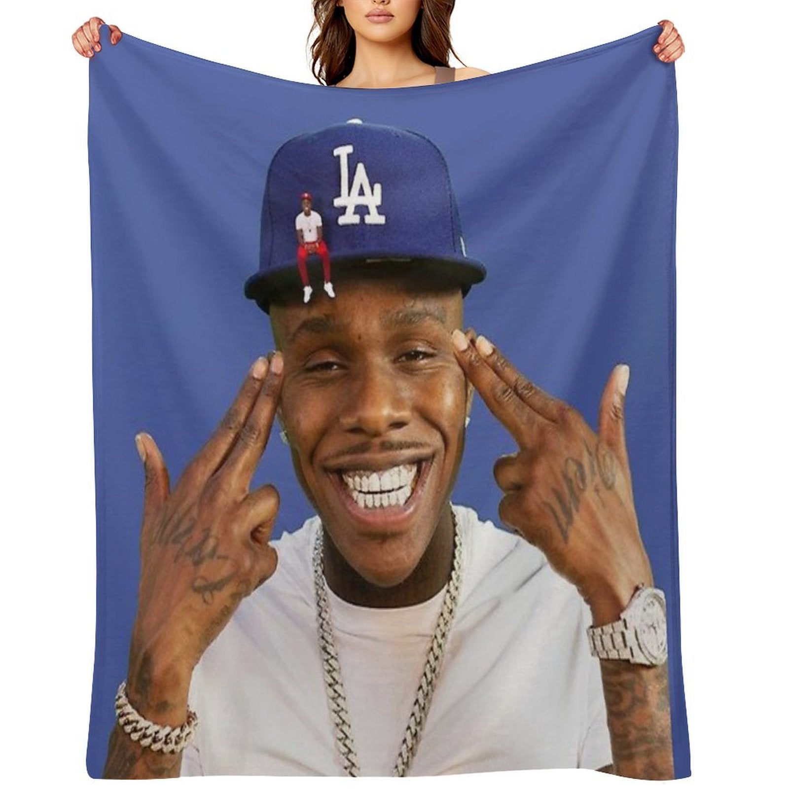 DA BABY FULL Velvety-soft Throw Blanket