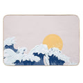 Ocean Waves  Dirt-Trapping Bath Mat