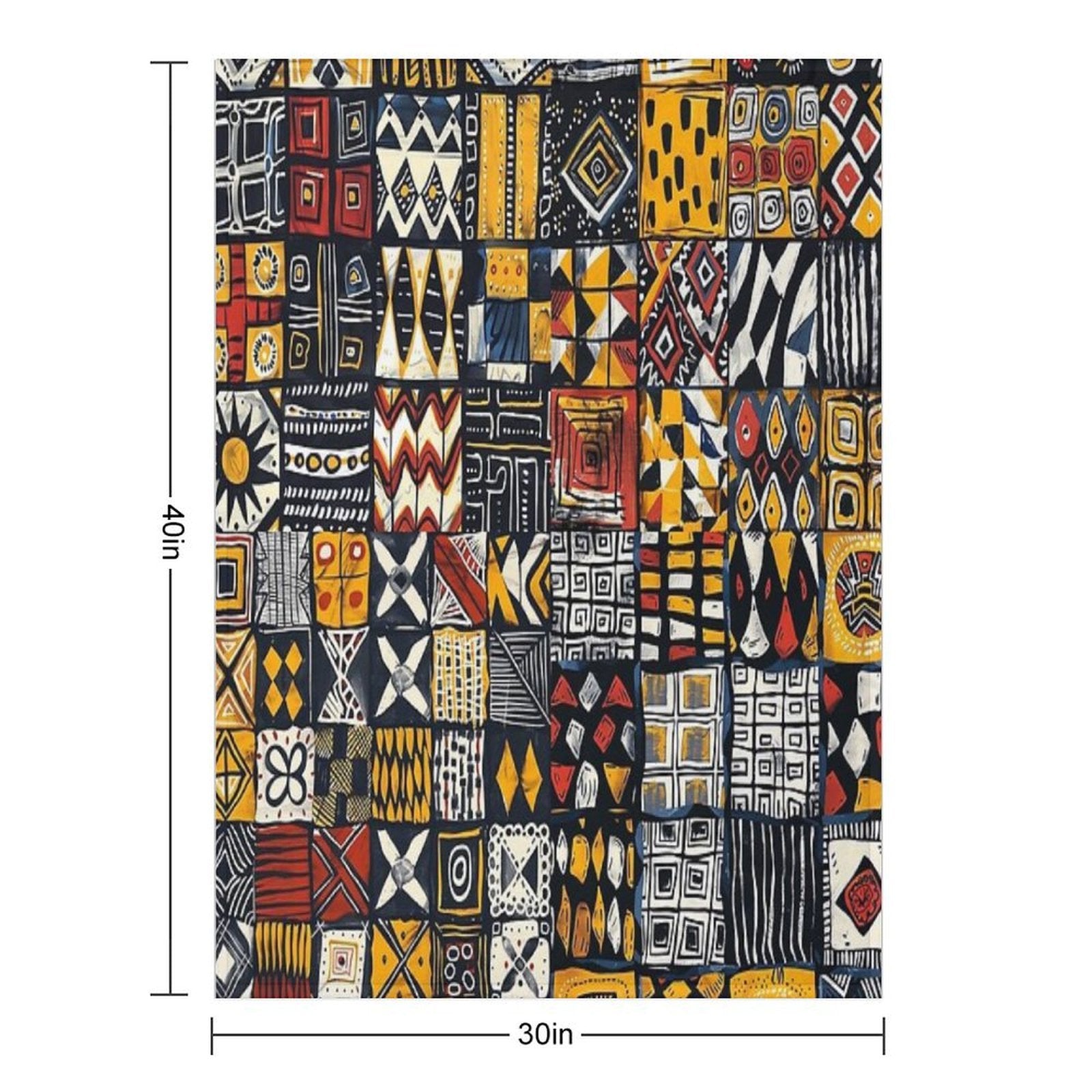 Tribal Mosaic A Celebration of Color And Pattern Travel-friendly Throw Blanket