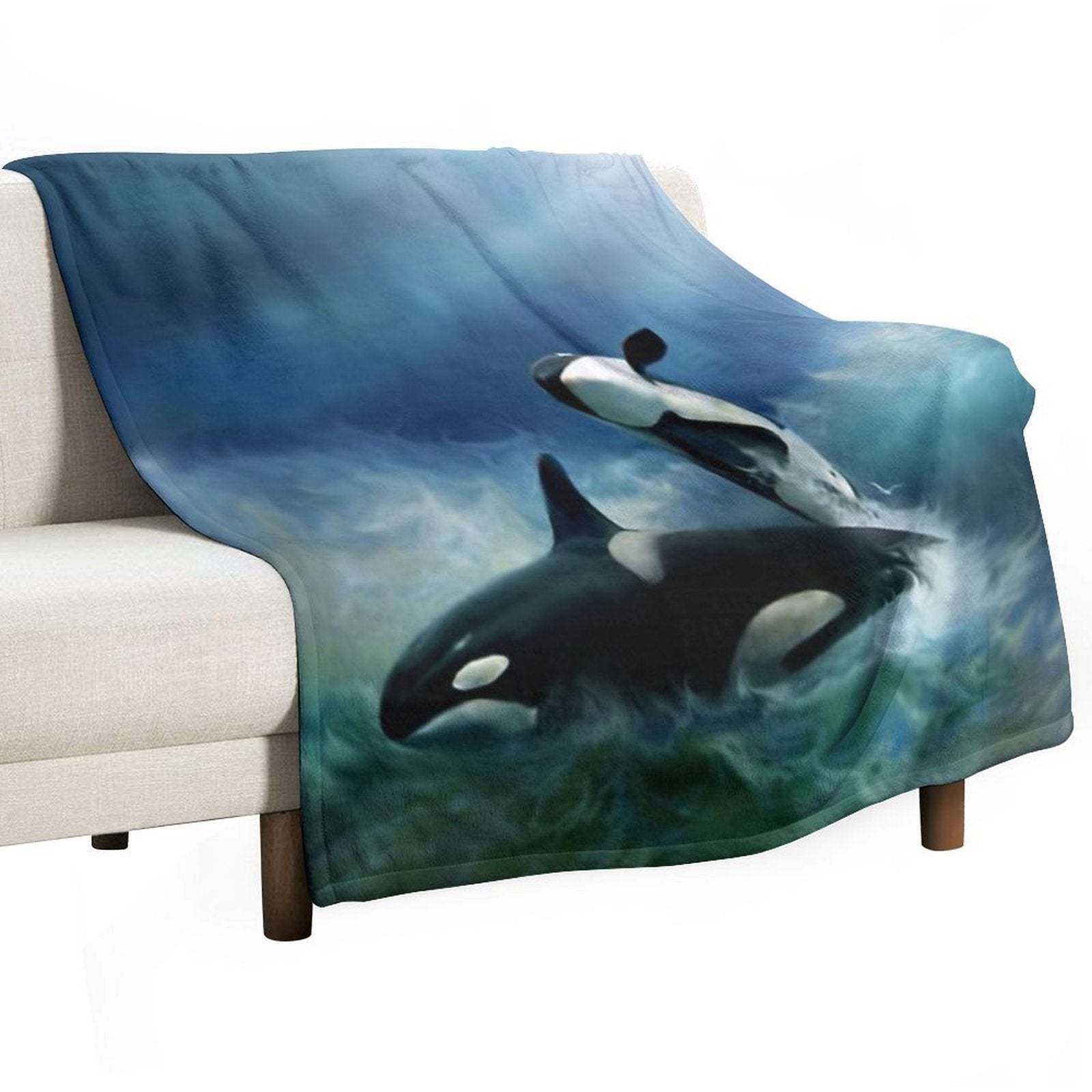 Orca Compact Throw Blanket