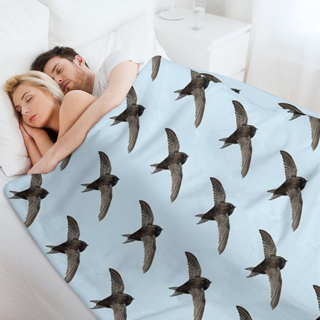 COMMON SWIFT-Apus Apus Anti-pilling Throw Blanket