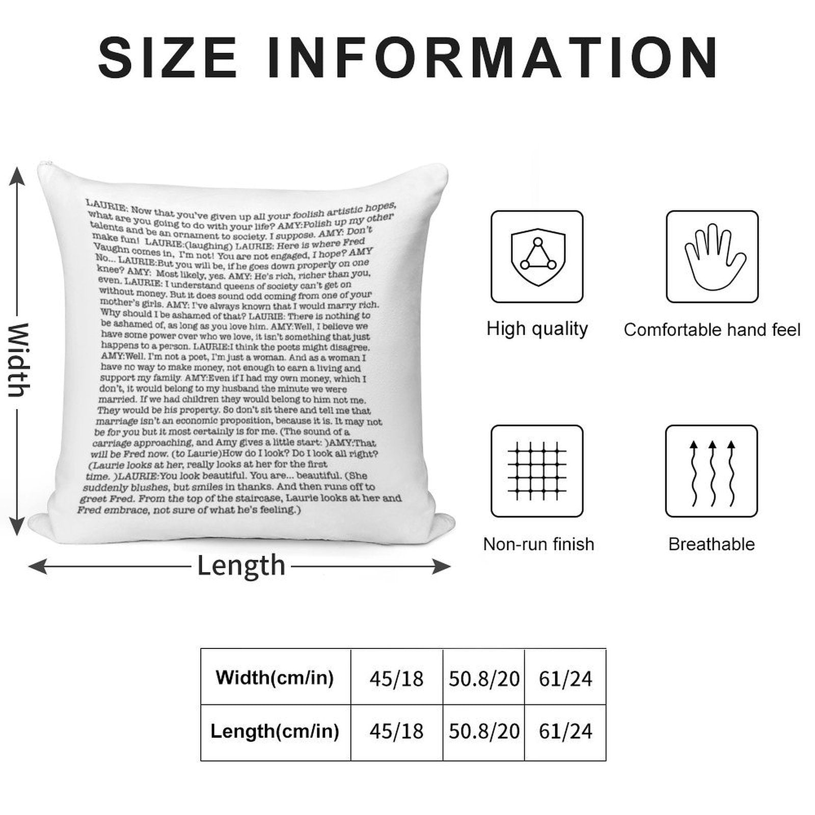 Amy March's Economic Proposition Speech Soft Washable Throw Pillow
