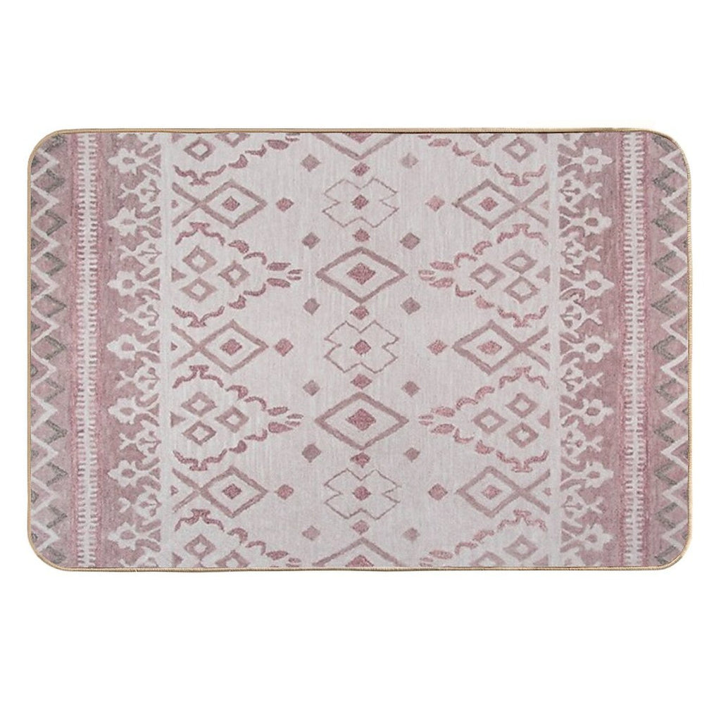 Bohemian Design Throw Pillow  Fade-Resistant Bath Mat