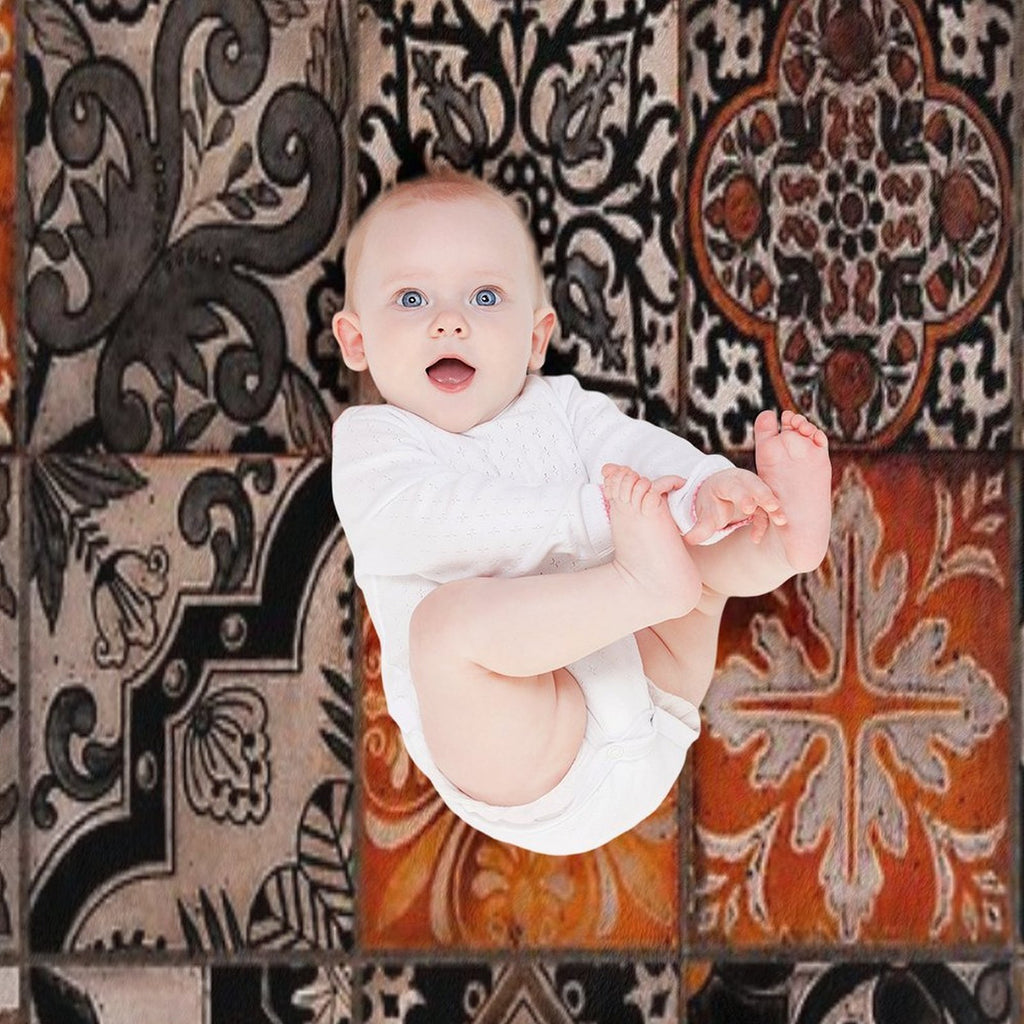 Tiles Velvety-soft Throw Blanket