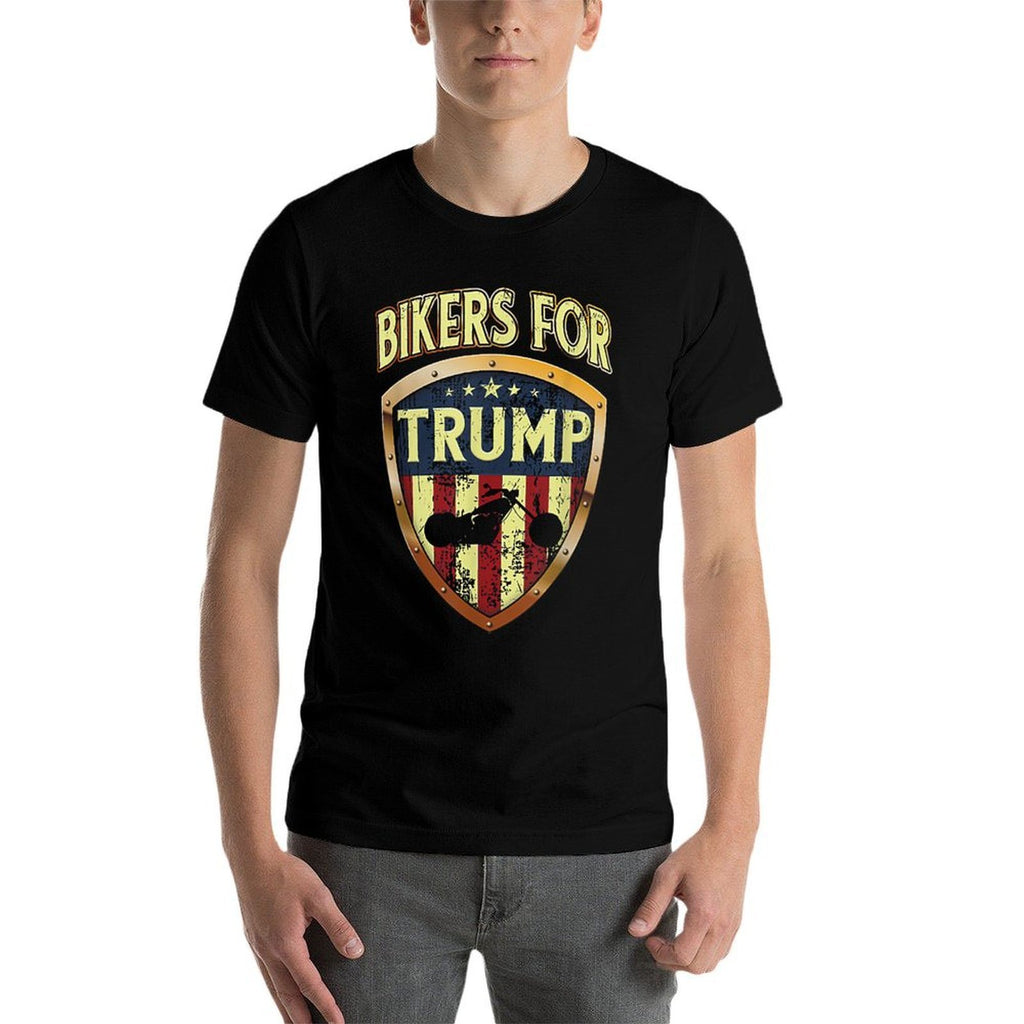 Bikers For Trump Tshirt Funny Biker Gift  Quick-drying T-Shirt