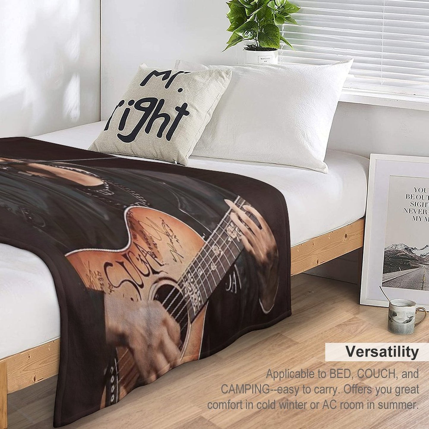 Min Yoongi Concert Sustainable Throw Blanket