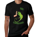 Just A Girl Who Loves Chameleons Lizard Women Girls Kids  Stretchy T-Shirt