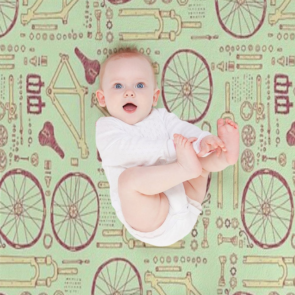 Bicycle Parts Compact Throw Blanket