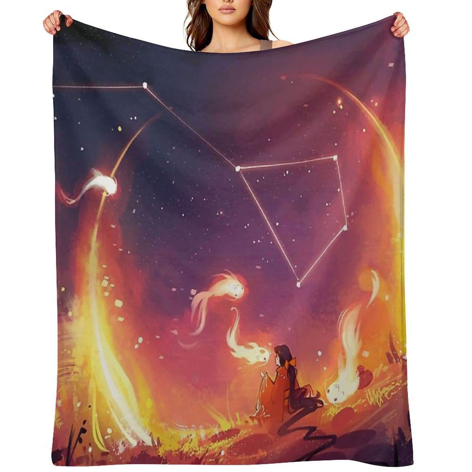 Sky Dancer Plush Throw Blanket
