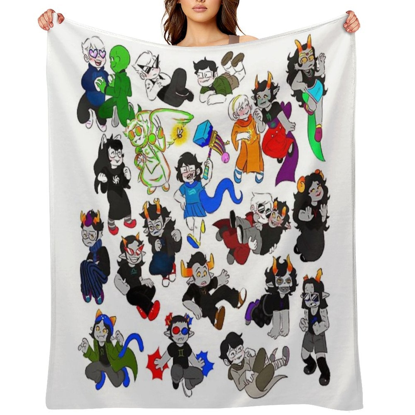 All The Character Travel-friendly Throw Blanket