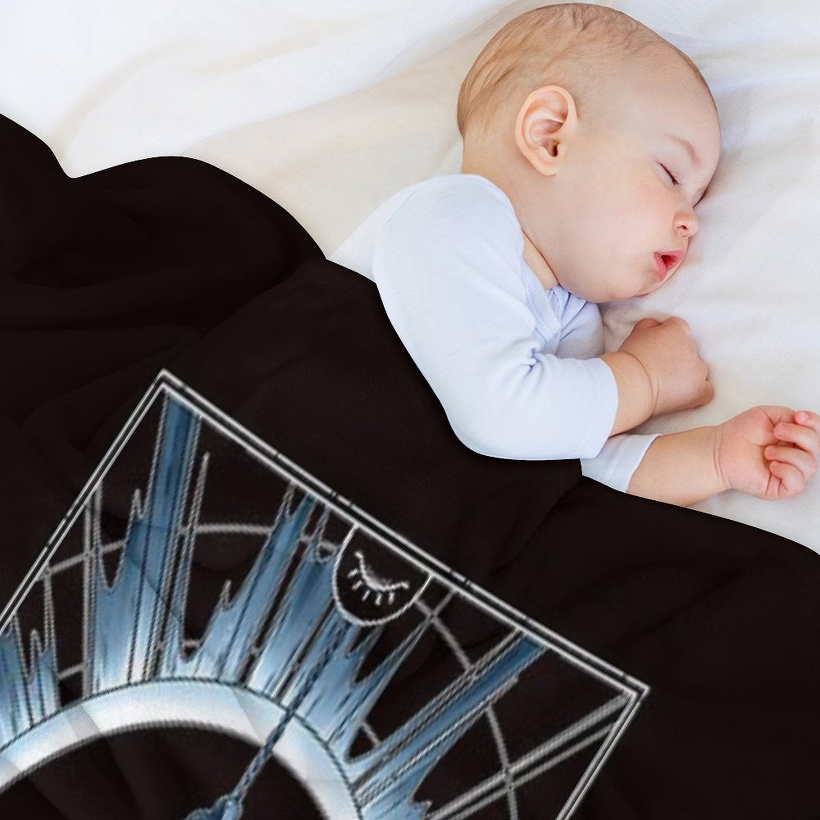 The Dark Tarotesque - (Dark) Easy Care Throw Blanket