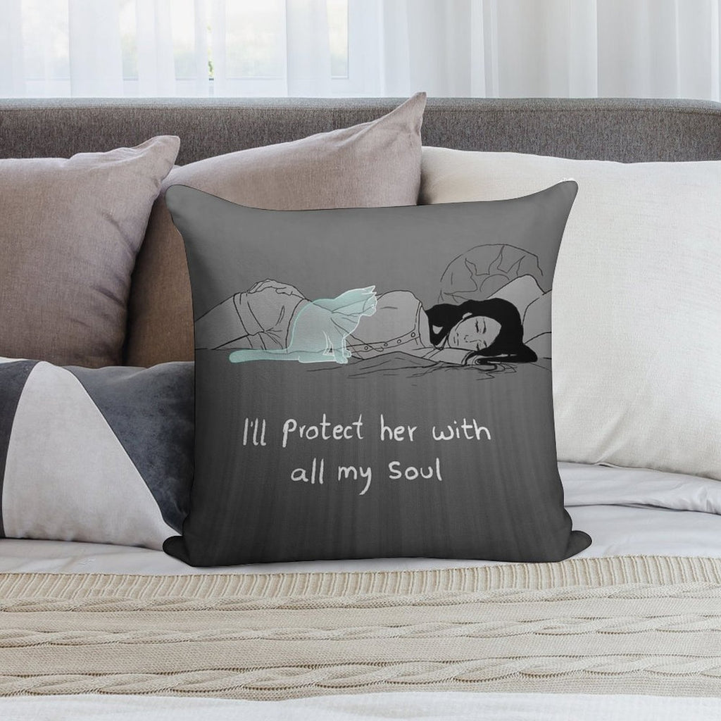 Guardian Soul Soft Home Decor Throw Pillow