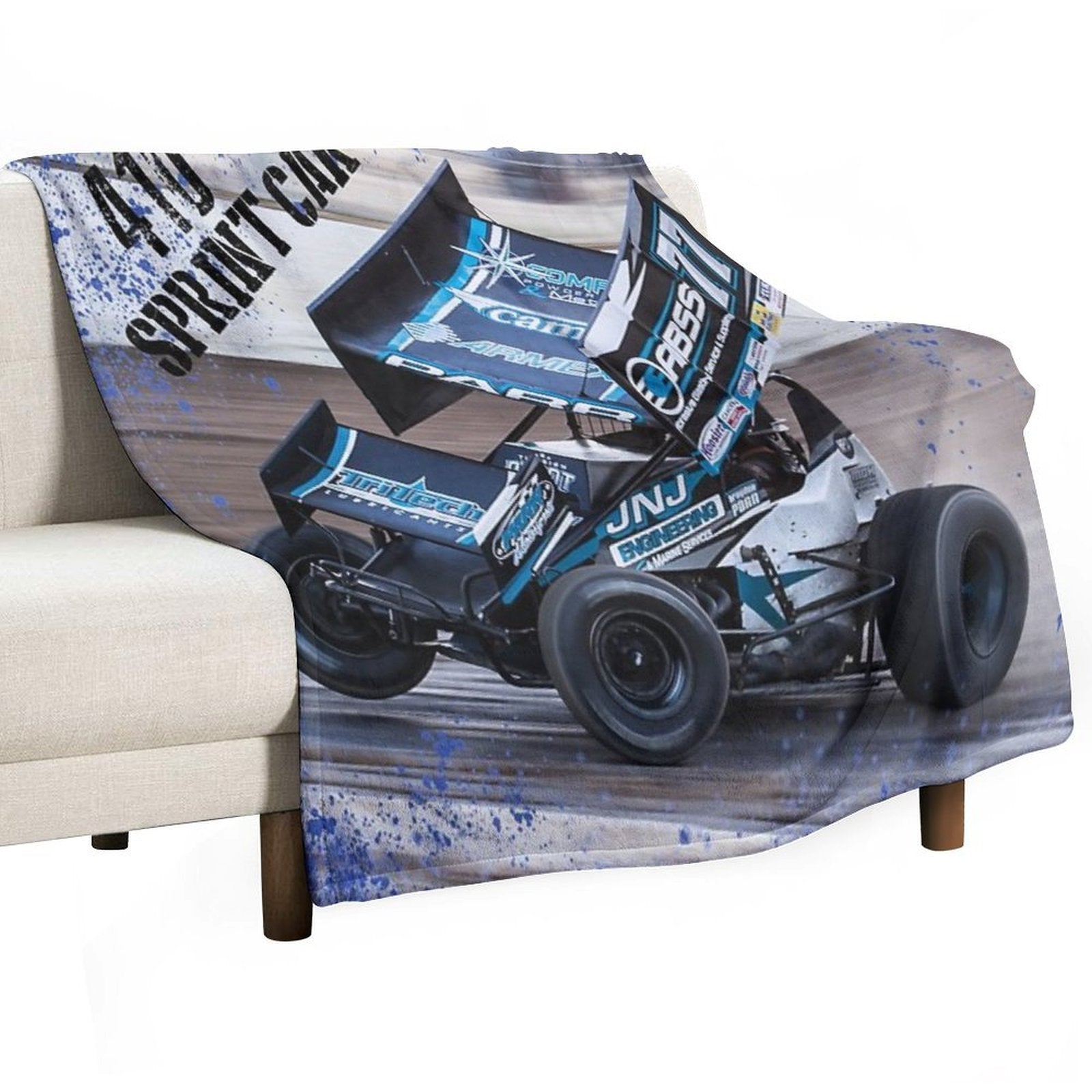 Big 410 Sprint Car Plush Throw Blanket