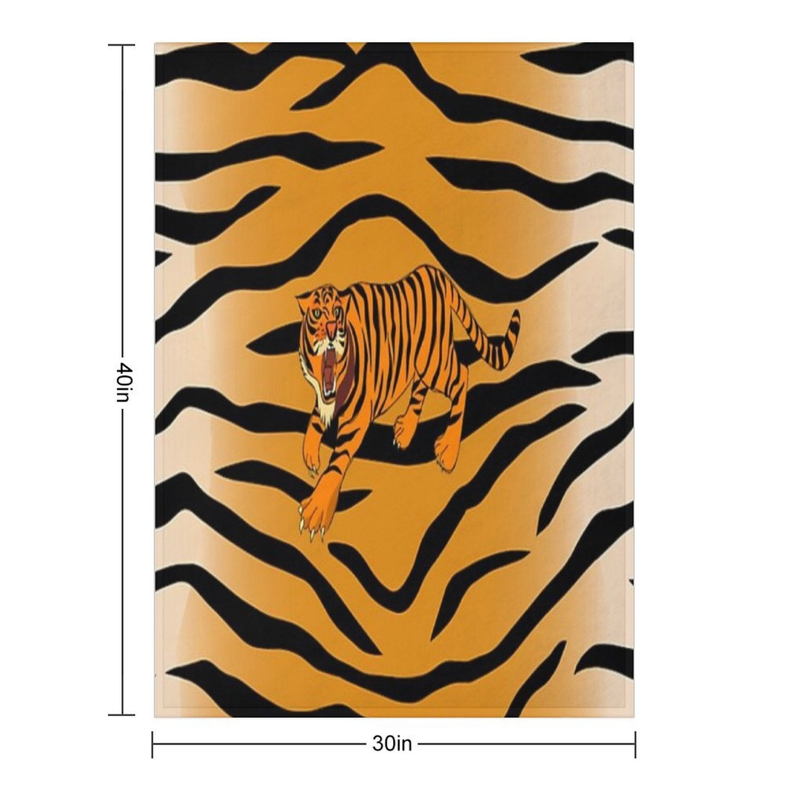 Tiger Anti-pilling Throw Blanket