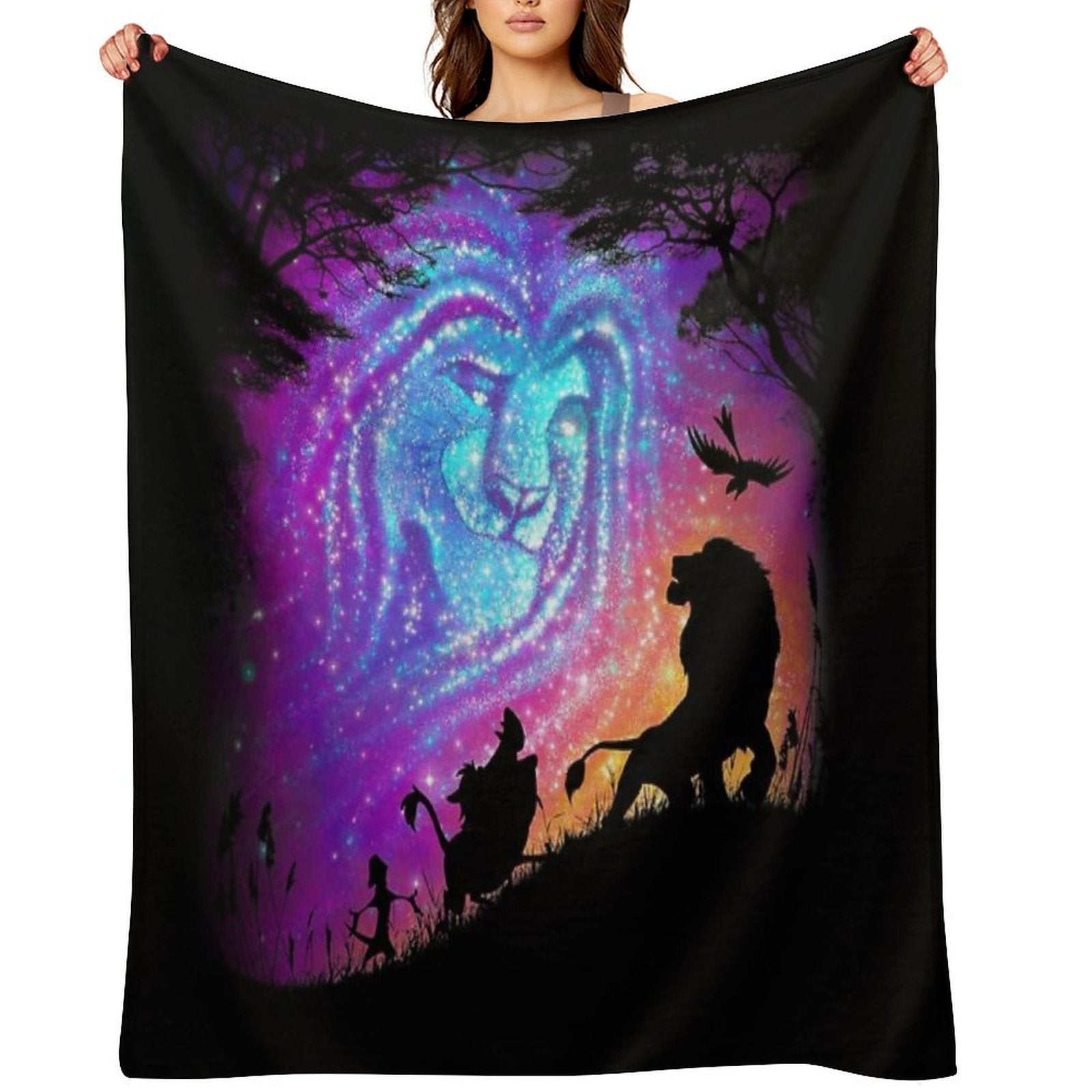 He Lives In You Plush Throw Blanket