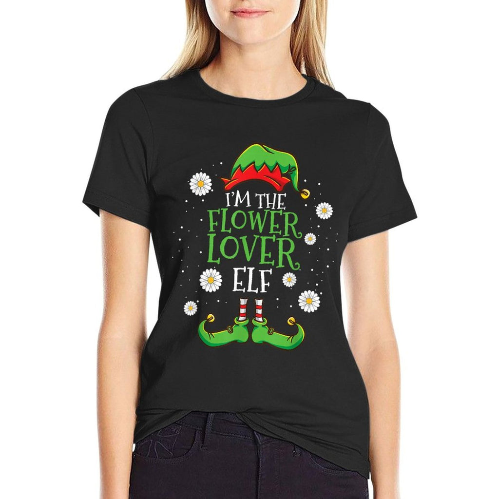 Im The Flower Lover Elf Christmas  Soft T-Shirt