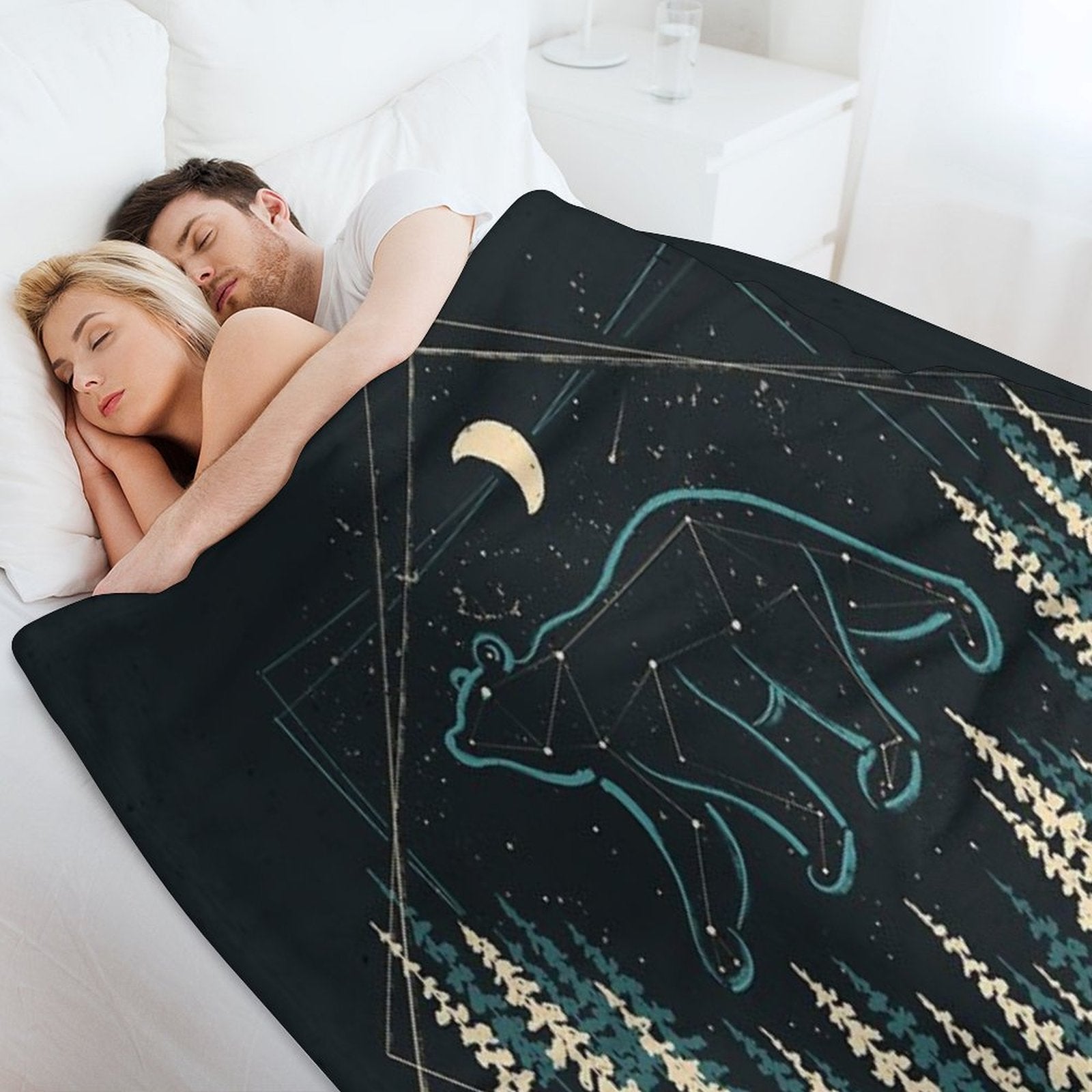 The Heaven's Wild Bear Gift-ready Throw Blanket