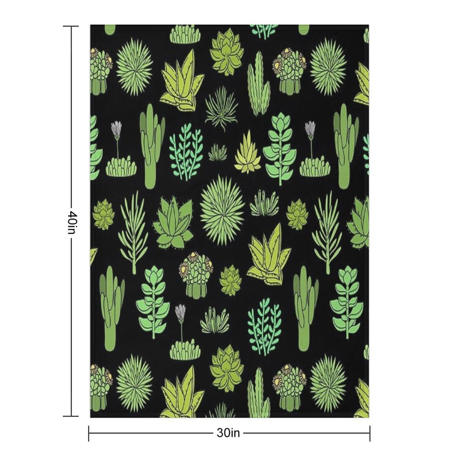 Succulents And Cactus. For Cacti Plant Lover Versatility Throw Blanket