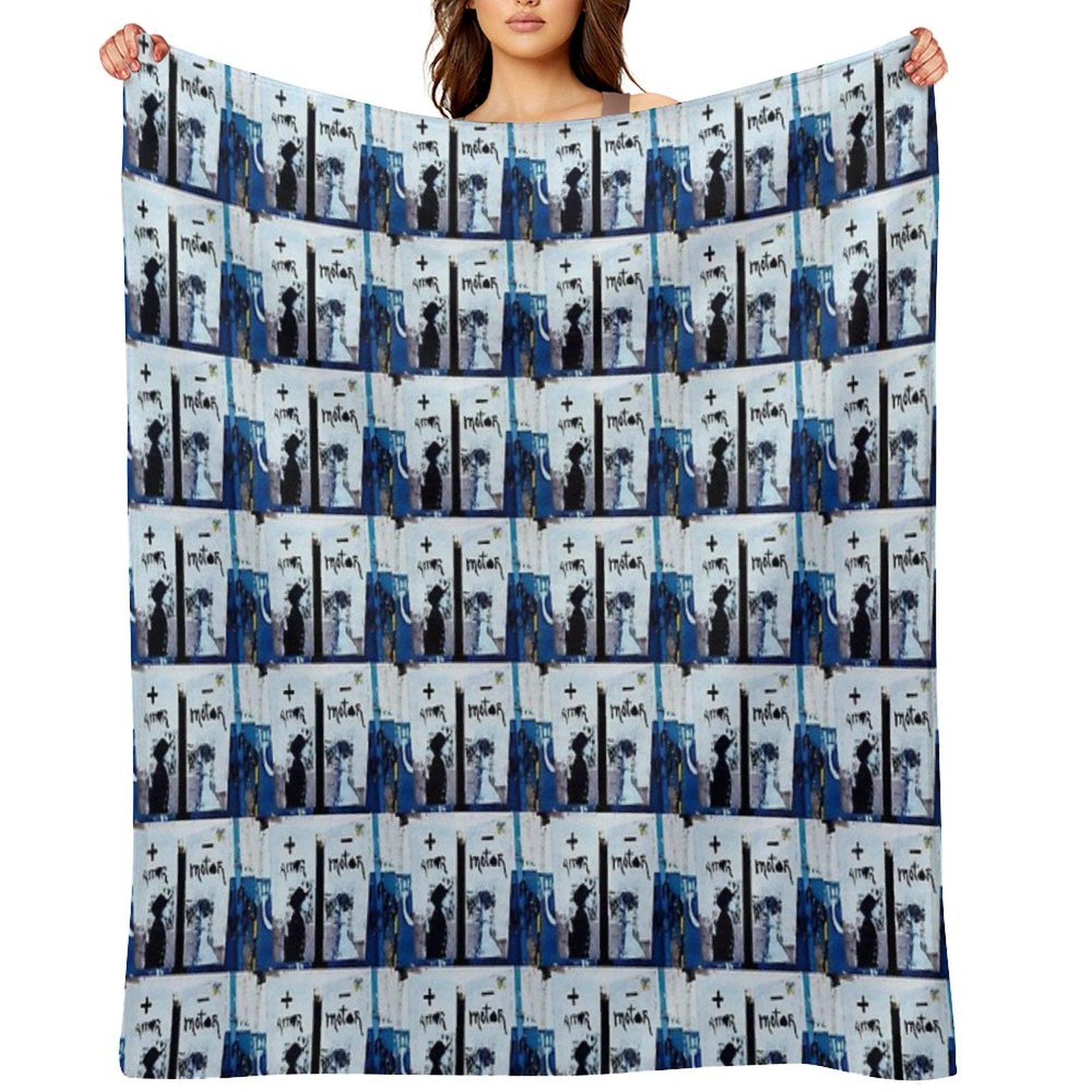 + Love - Engine Machine-washable Throw Blanket
