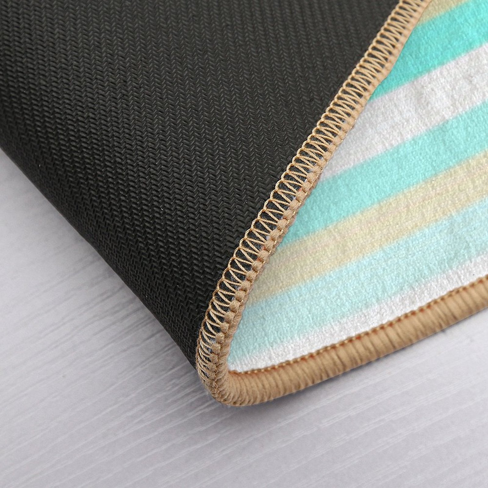 Blue Teal Aqua  Versatile Bath Mat